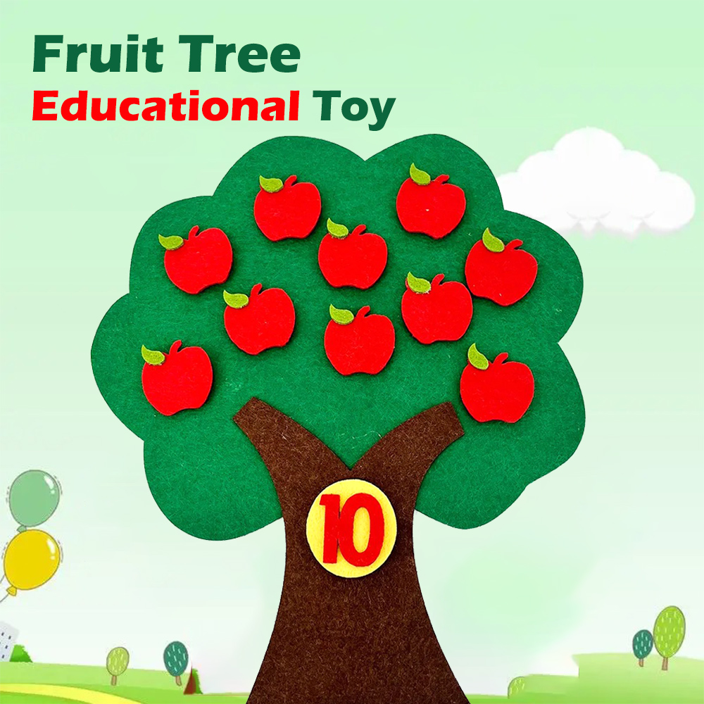 Kids Education Material - Jouet Montessori d'apprentissage des fruits et