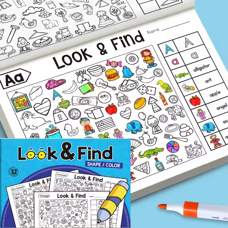Kid Educational - Livre de coloriage Look And Find