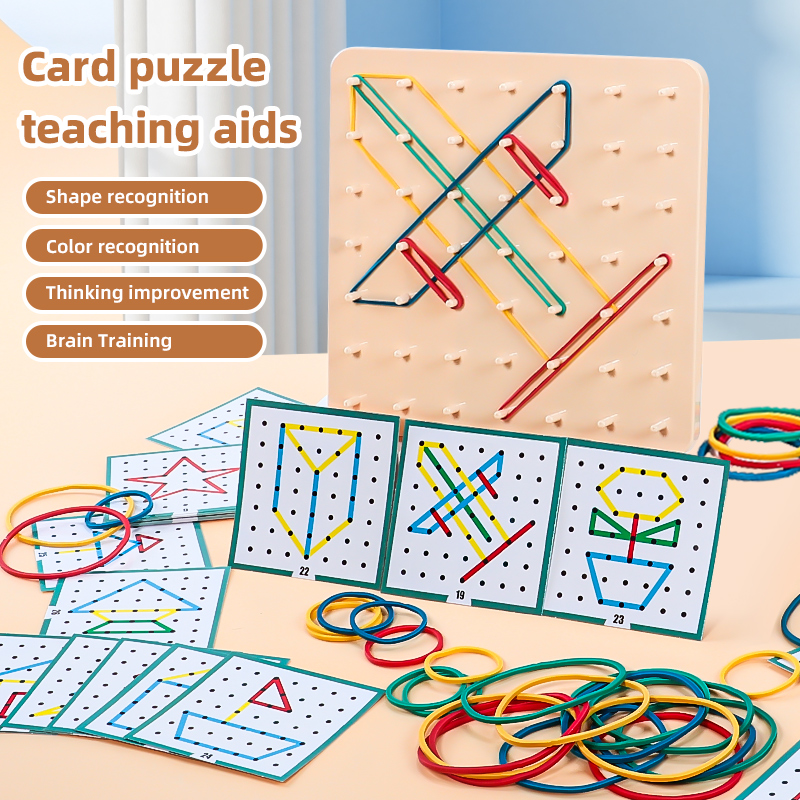 Kids Educational Device - 1 ensemble de jouets géoboard éducatifs