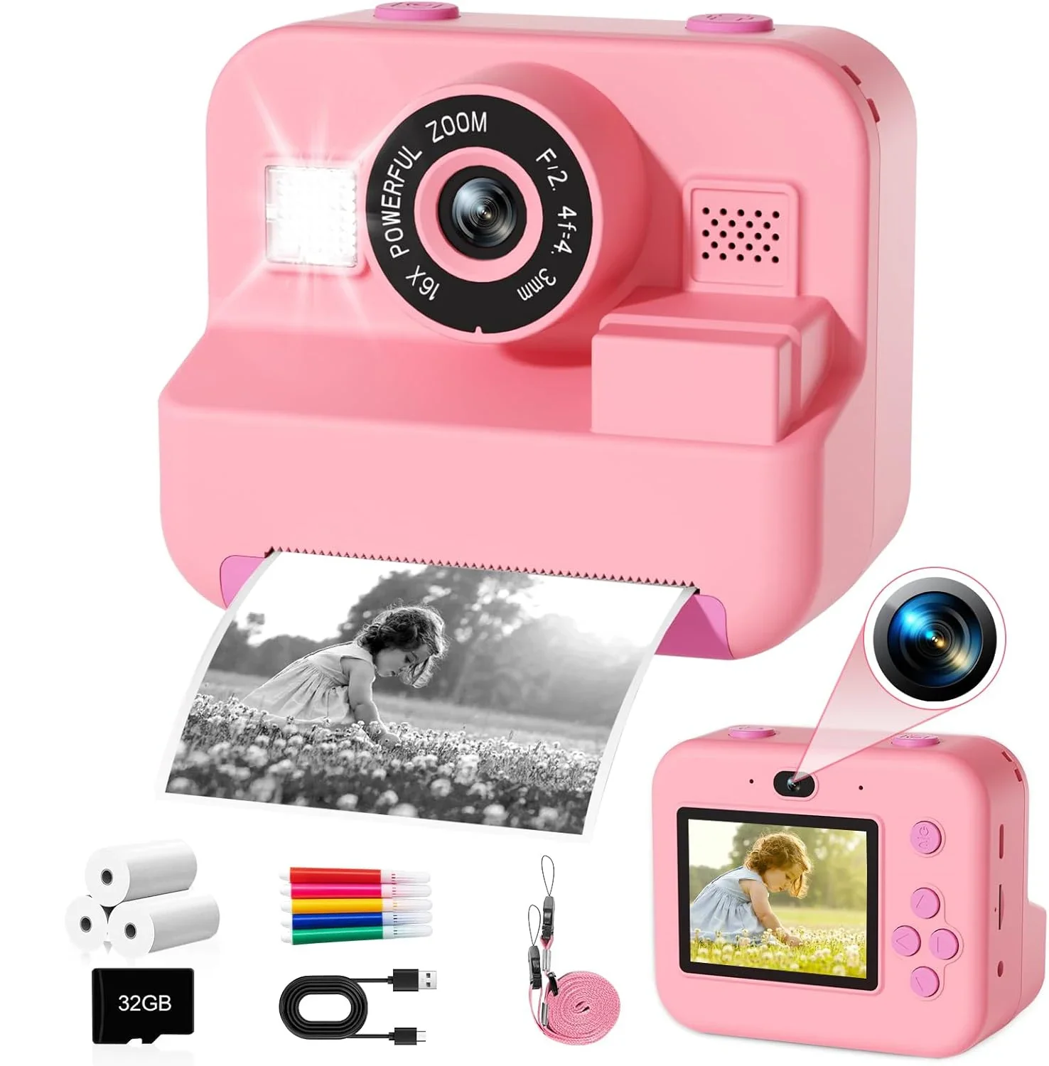 Kids Education Images - Appareil photo numérique pour enfants, impression