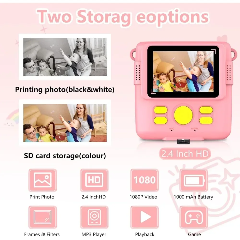 Appareil photo à impression in - Kids Education Images avis et prix