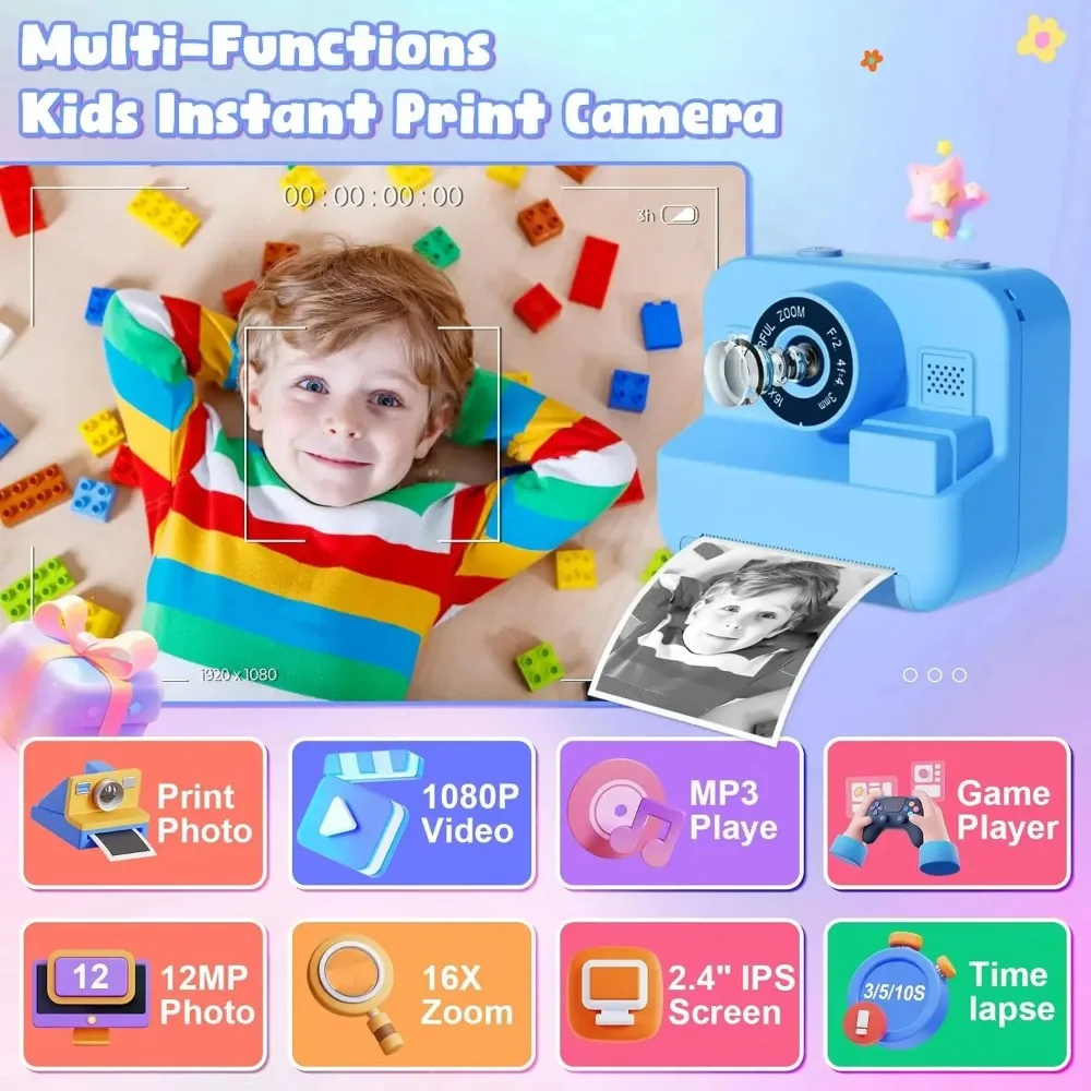 Appareil photo à impression in - Kids Education Images avis et prix
