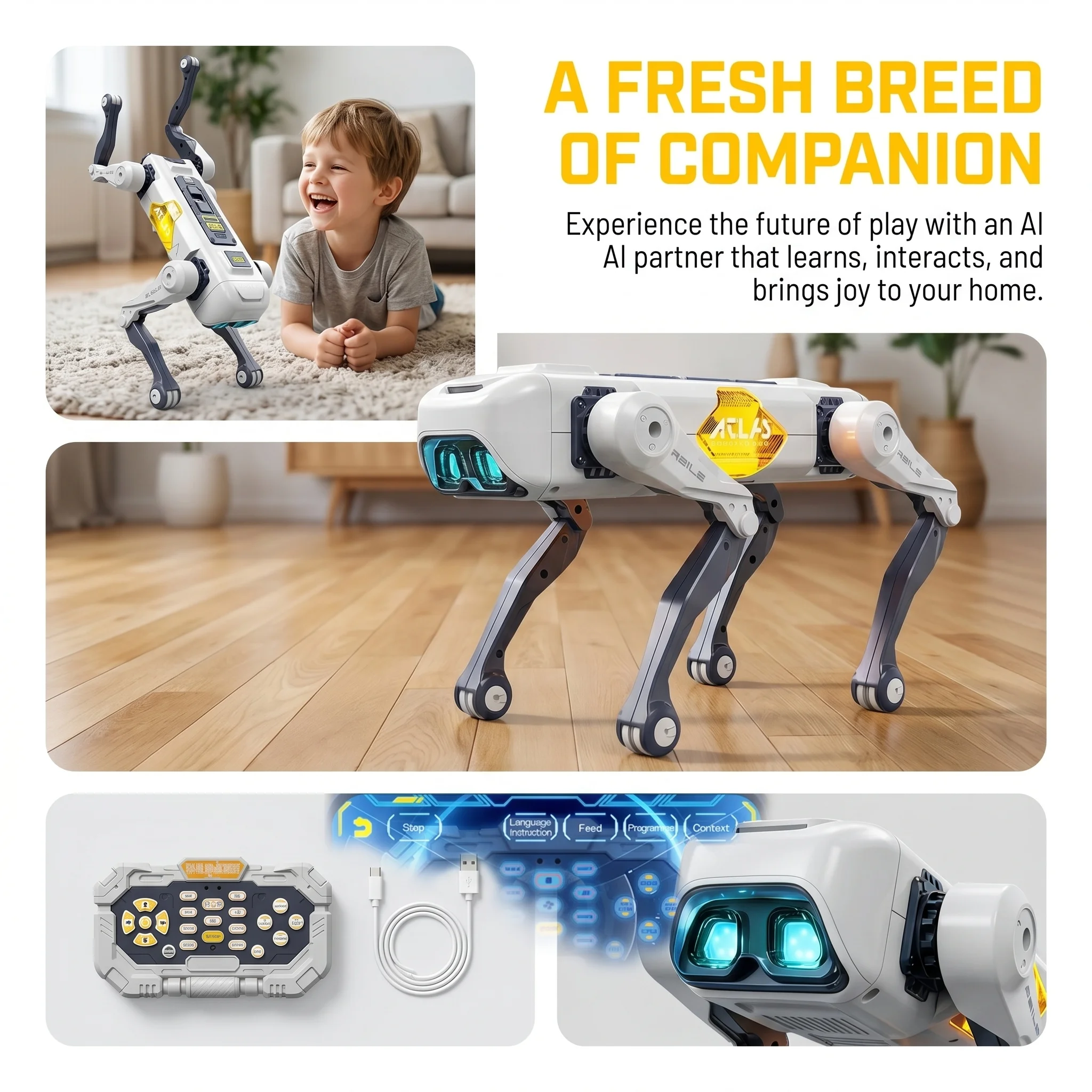 Robot chien intelligent IA, co - Kids Educational Gadget avis et prix